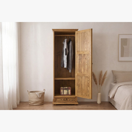 Kleiderschrank mit einer Tür fürs Schlafzimmer