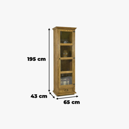 Vitrine im rustikalen Stil