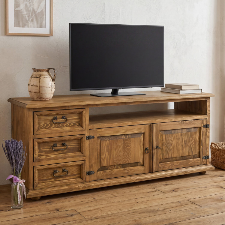 Landhaus TV-Kommode aus Massivholz Typ 107