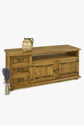 Landhaus TV-Kommode aus Massivholz Typ 107 2