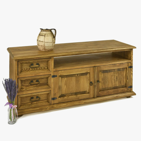 Landhaus TV-Kommode aus Massivholz Typ 107