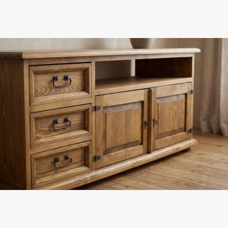 Landhaus TV-Kommode aus Massivholz Typ 107