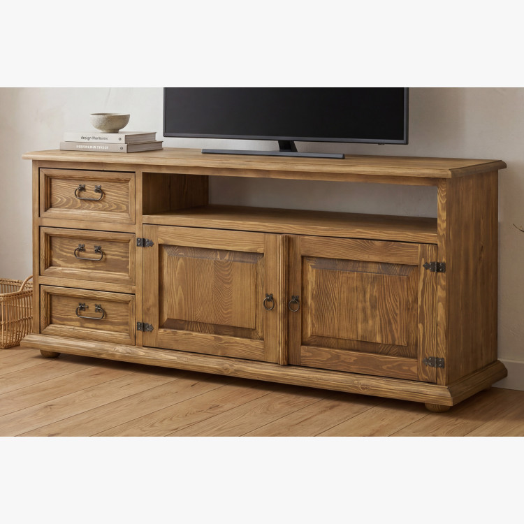 Landhaus TV-Kommode aus Massivholz Typ 107