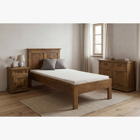 Einzelbett rustikal 90 x 200 cm