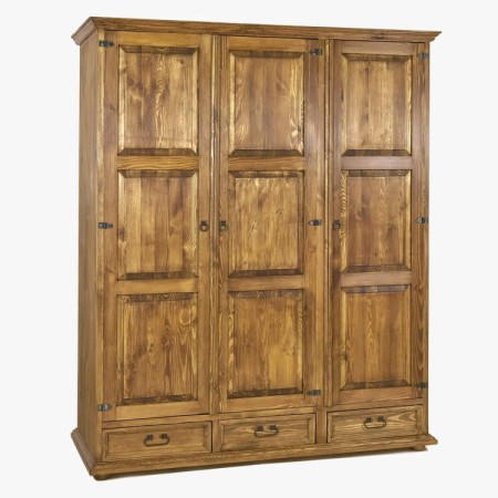 Drehtüriger rustikaler Schrank