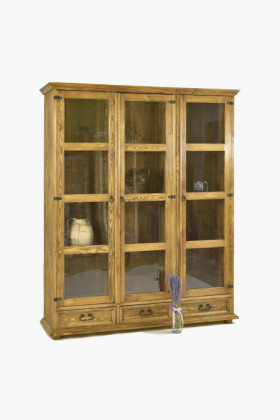 Großes rustikales Vitrinenschrank für Esszimmer 2