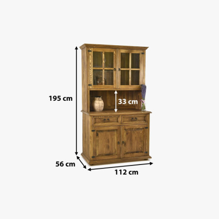 Geschirrschrank für Esszimmer Landhausstil