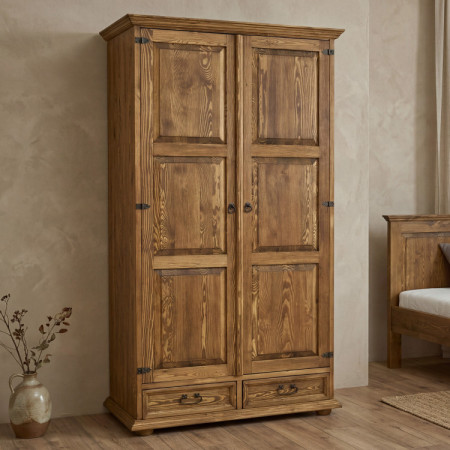Rustikaler Kleiderschrank - Delena