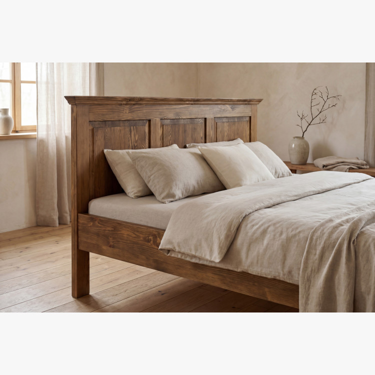 Doppelbett im rustikalen Stil 200 x 200