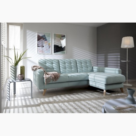 Malá rohová pohovka s funkciou spania a úložným priestorom, Nappa