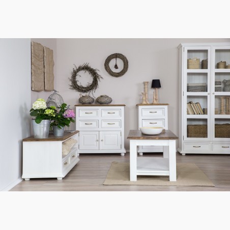 Dvojdverová vitrína Provence - drevená , nábytok Provence- 5