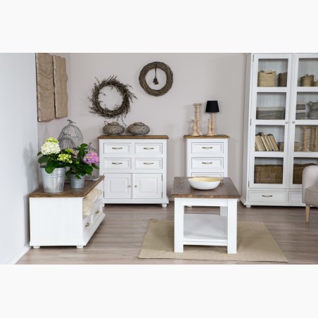 Dvojdverová vitrína Provence - drevená , nábytok Provence- 8