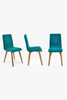 Kuchynská stolička - tyrkysová, Arosa - Lara , Jedálenské stoličky- 1 2