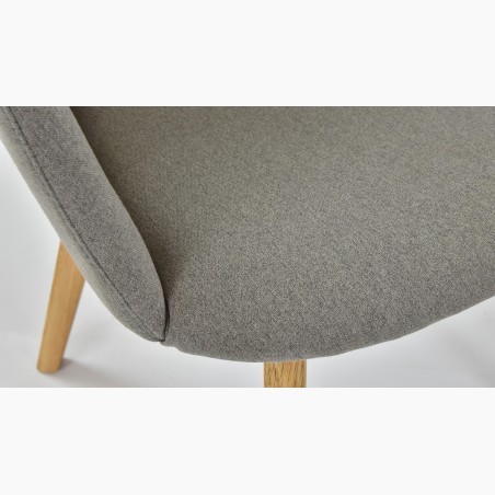 Kreslo s podrúčkami - Bella, Lady šedá - hnedá , Jedálenské stoličky- 6