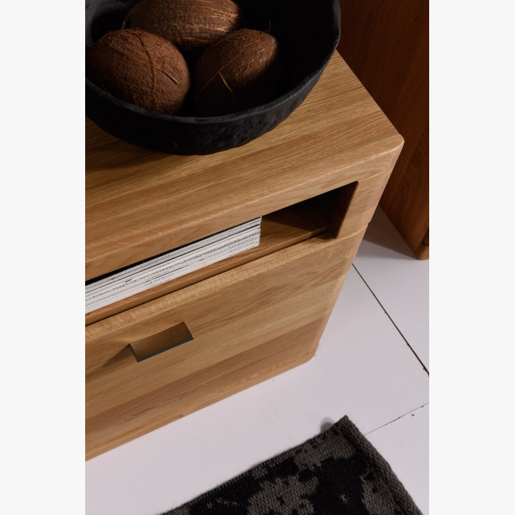 Vitrína z dubového dreva do obývacej izby, typ Boston 45 , nábytok z masívu- 8