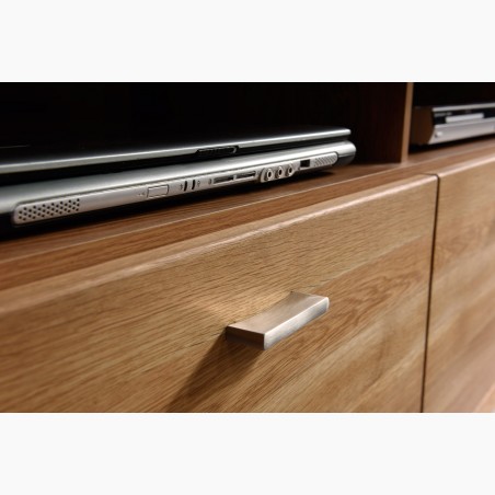 Dubová polica, dlhá, so sklom, typ Boston 35