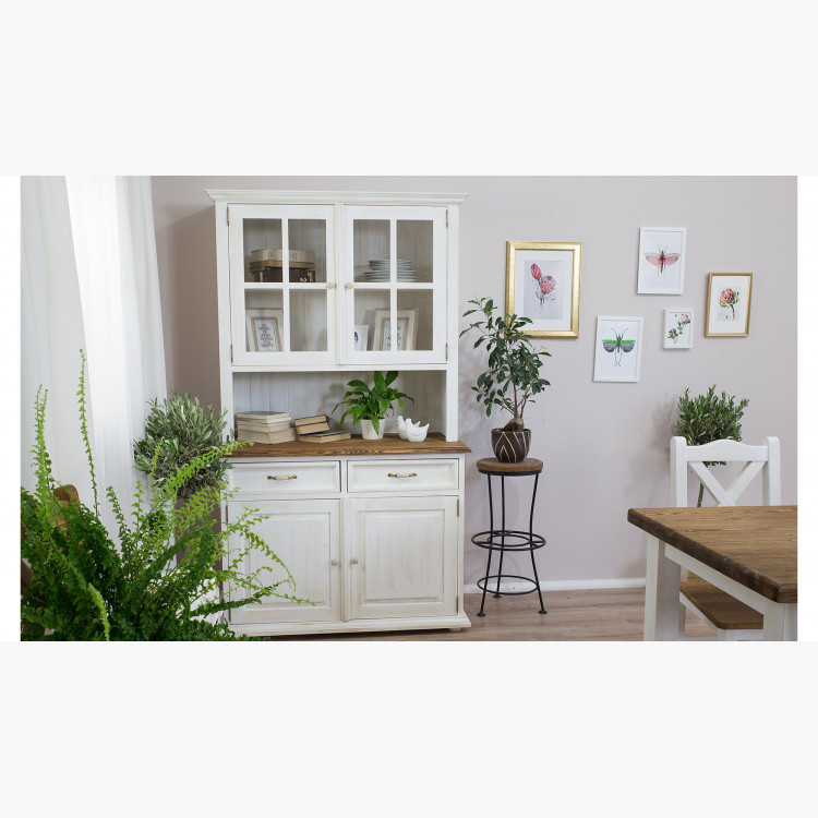 Sklenená vitrína v štýle Provence , nábytok Provence- 4