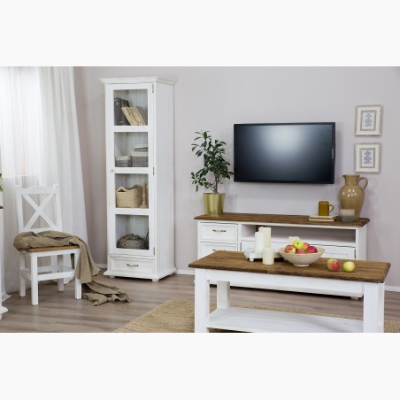 Jednodverová vitrína v štýle Provence. Vit 116 , nábytok Provence- 4