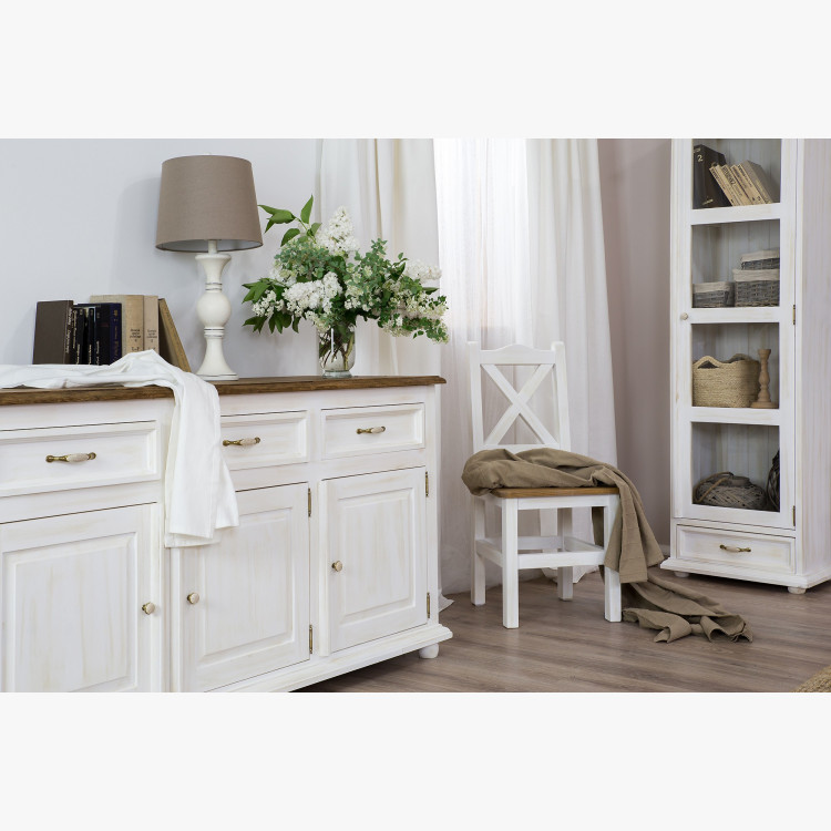 Jednodverová vitrína v štýle Provence. Vit 116 , nábytok Provence- 7