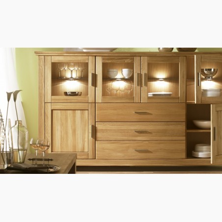 Veľká dubová komoda do obývačky, Alexandra 48 , Komody- 7