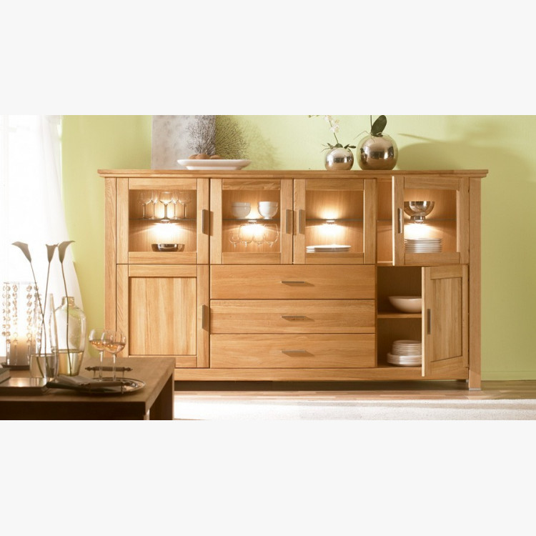 Veľká dubová komoda do obývačky, Alexandra 48 , Komody- 9