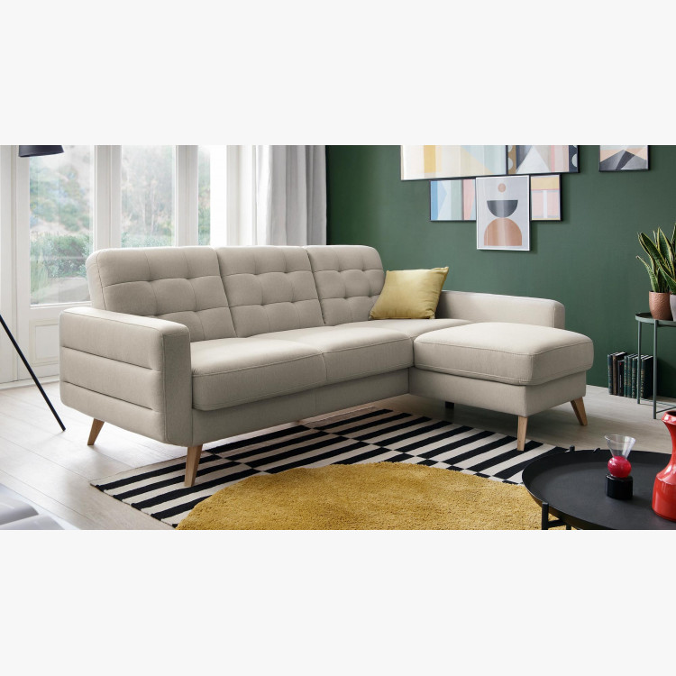 Elegantná rohová pohovka s funkciou spania a úložným priestorom, Bodo