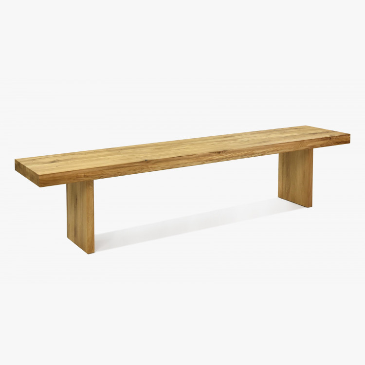 Jedálenská lavica z masívneho dreva - dub 200 cm, Seman