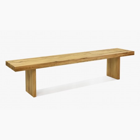 Jedálenská lavica z masívneho dreva - dub 200 cm, Seman