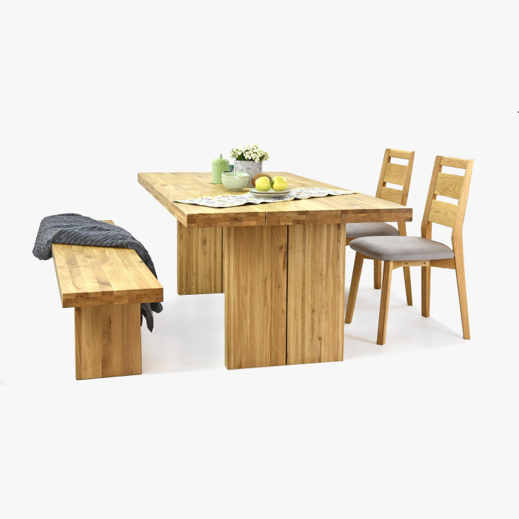 Jedálenská lavica z masívneho dreva - dub 200 cm, Seman