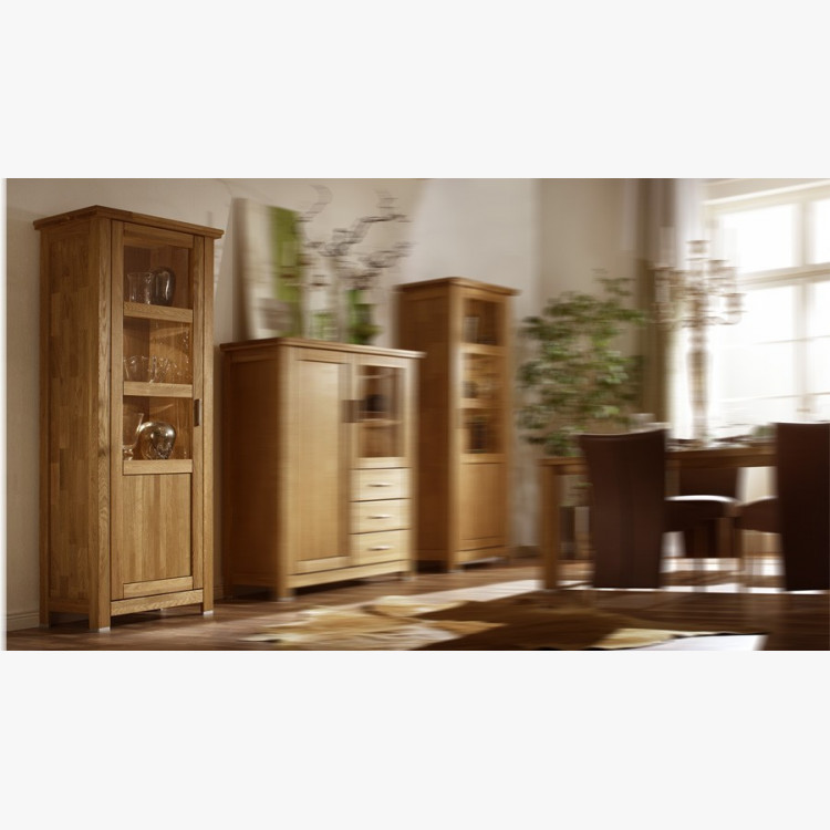 Jednodverová dubová vitrína, Alexandra 10 , Vitríny- 7