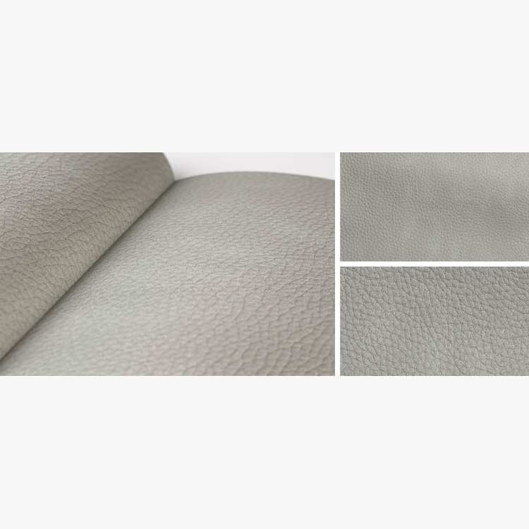 Stolička Lara - Arosa , Ecru imitácia kože sivá