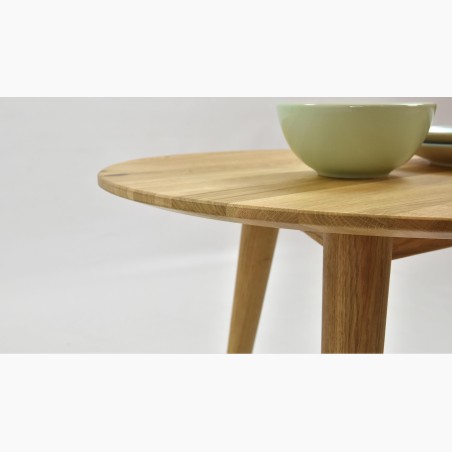 Okrúhly konferenčný stolík - dubový masív, Trondheinm