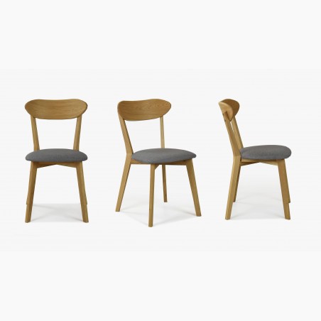 Retro jedálenská stolička svetlosivá, Helsinki