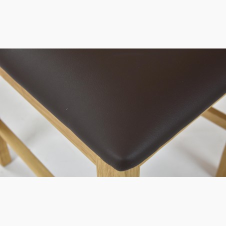 Dubová stolička Nora - Pu hnedá - MEGA akcia