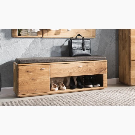 Masívna dubová lavica do predsiene, typ Texas 61