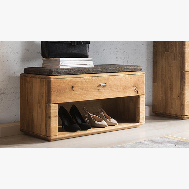 Skriňa na topánky do predsiene, dubový masív, typ Texas 60