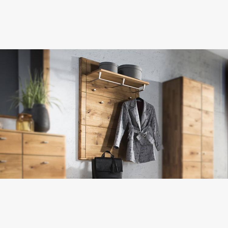 Závesný nástenný panel z masívneho dubového dreva, typ Texas 40