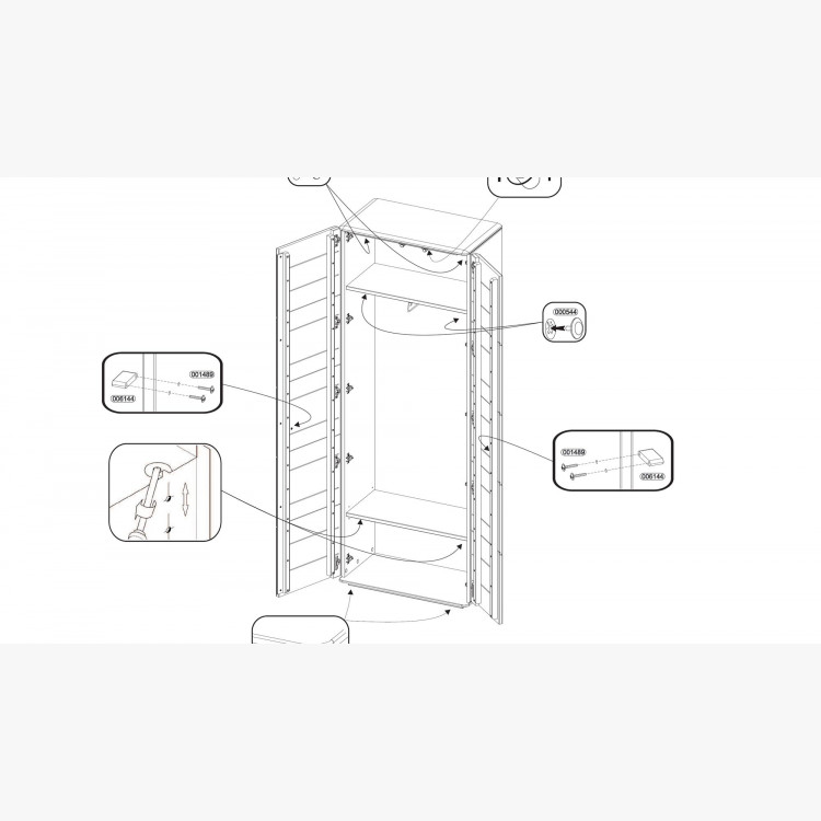 Predsieňový nábytok z dubového masívu, Texas , Predsieňové zostavy - 4