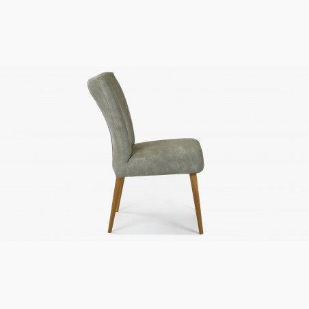 Elegantné stoličky valencia - okrúhle nohy dub, sivá mäta , Jedálenské stoličky- 3