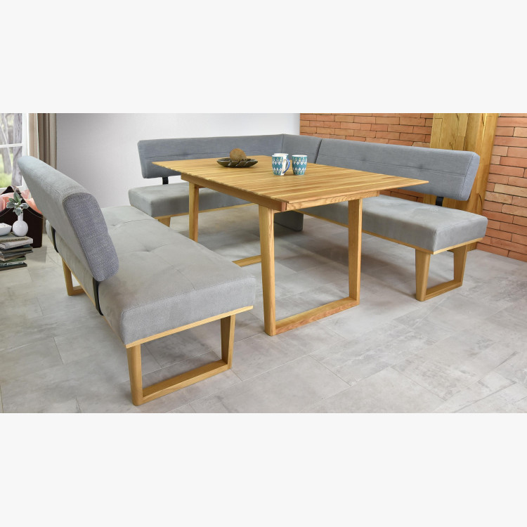 Moderná lavica sivá látka 150 cm, Colmar