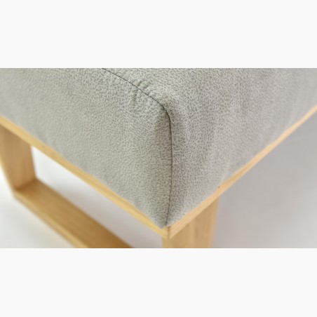 Moderná lavica sivá látka 150 cm, Colmar