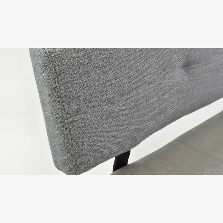 Moderná lavica sivá látka 150 cm, Colmar