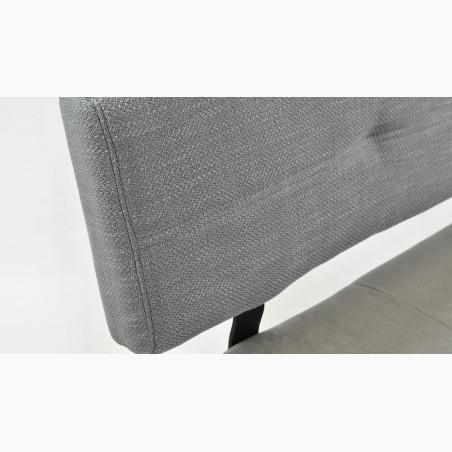 Moderná lavica sivá látka 150 cm, Colmar