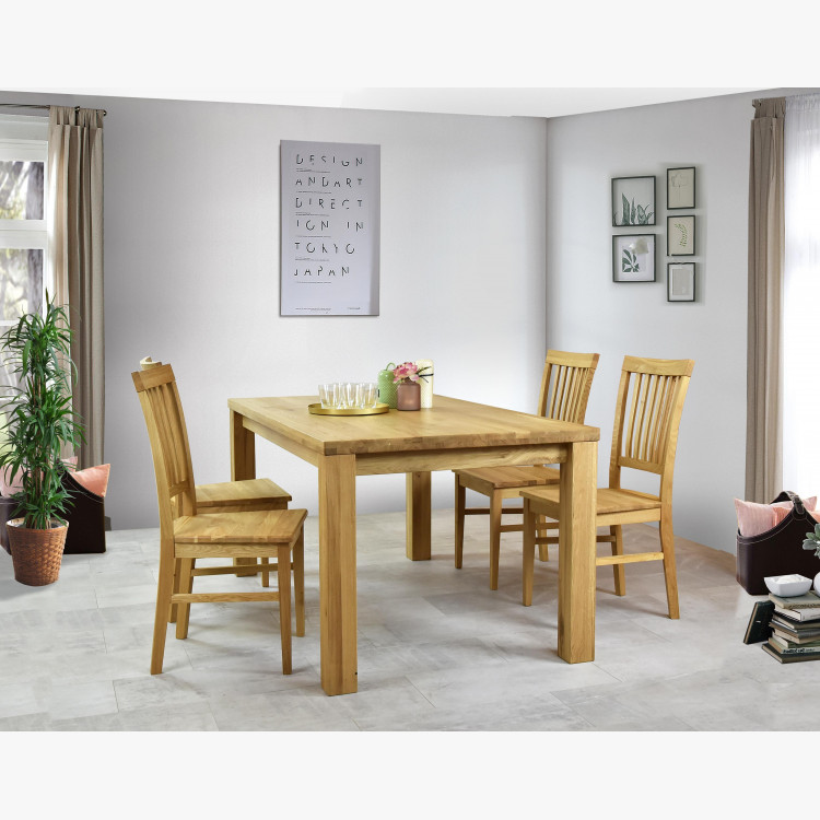 Stolička z masívneho dubového dreva, Rain