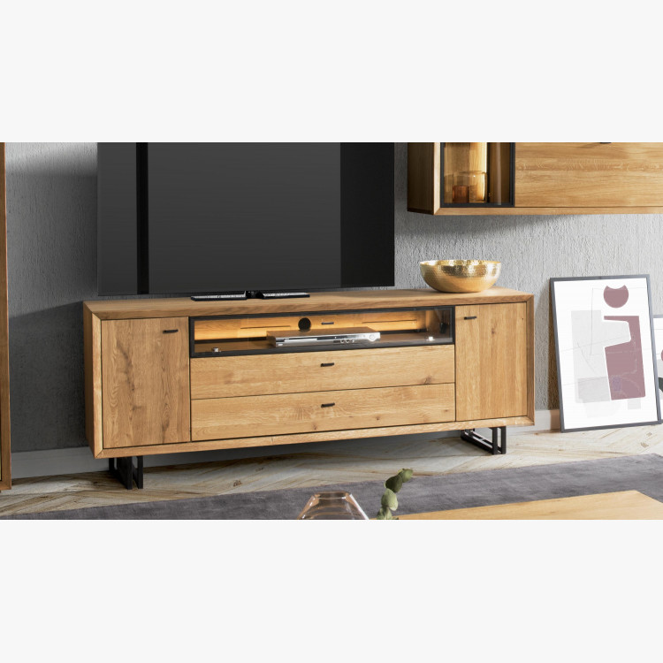 TV komoda na kovových nohách dub, Vilo 25