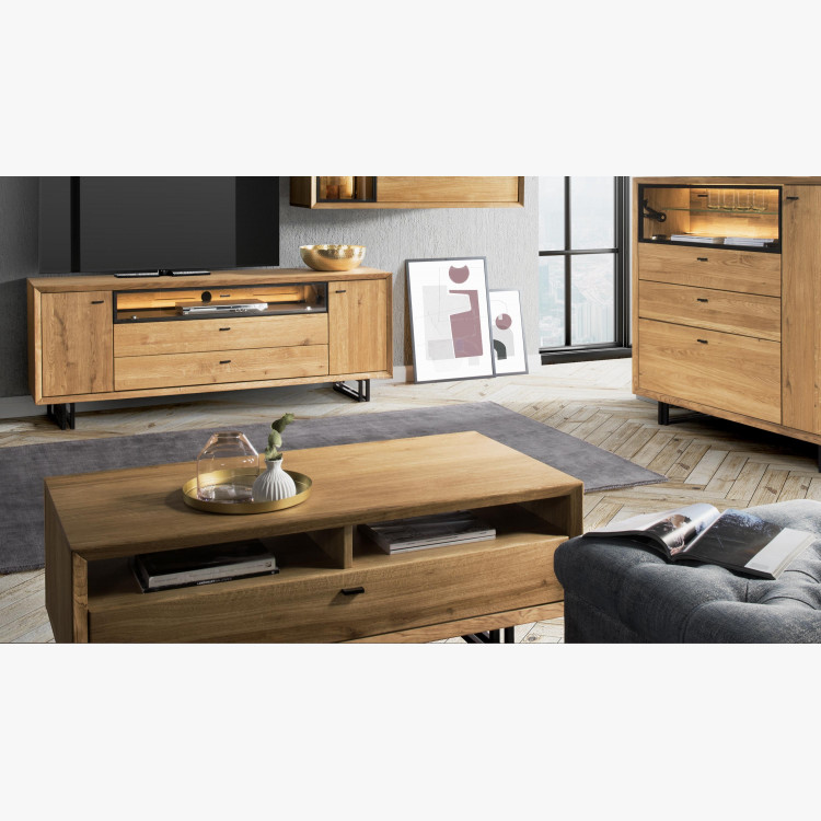 TV komoda na kovových nohách dub, Vilo 25