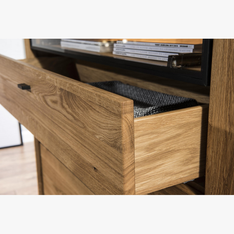 TV komoda na kovových nohách dub, Vilo 25