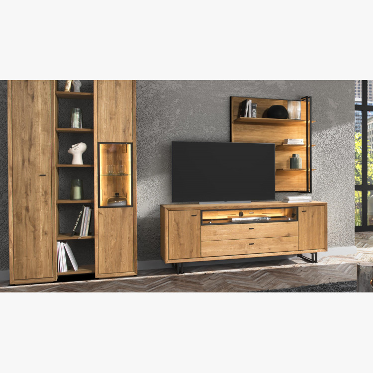 TV komoda na kovových nohách dub, Vilo 25