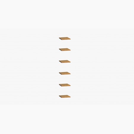 Vitrína a regálová zostava dub, Vilo 11+12+13