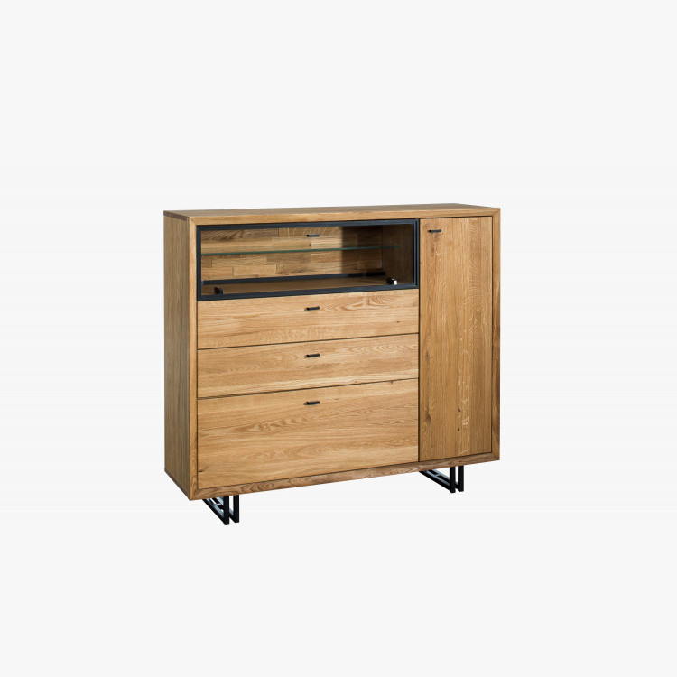 Príborník na kovových nohách dub, Vilo 47